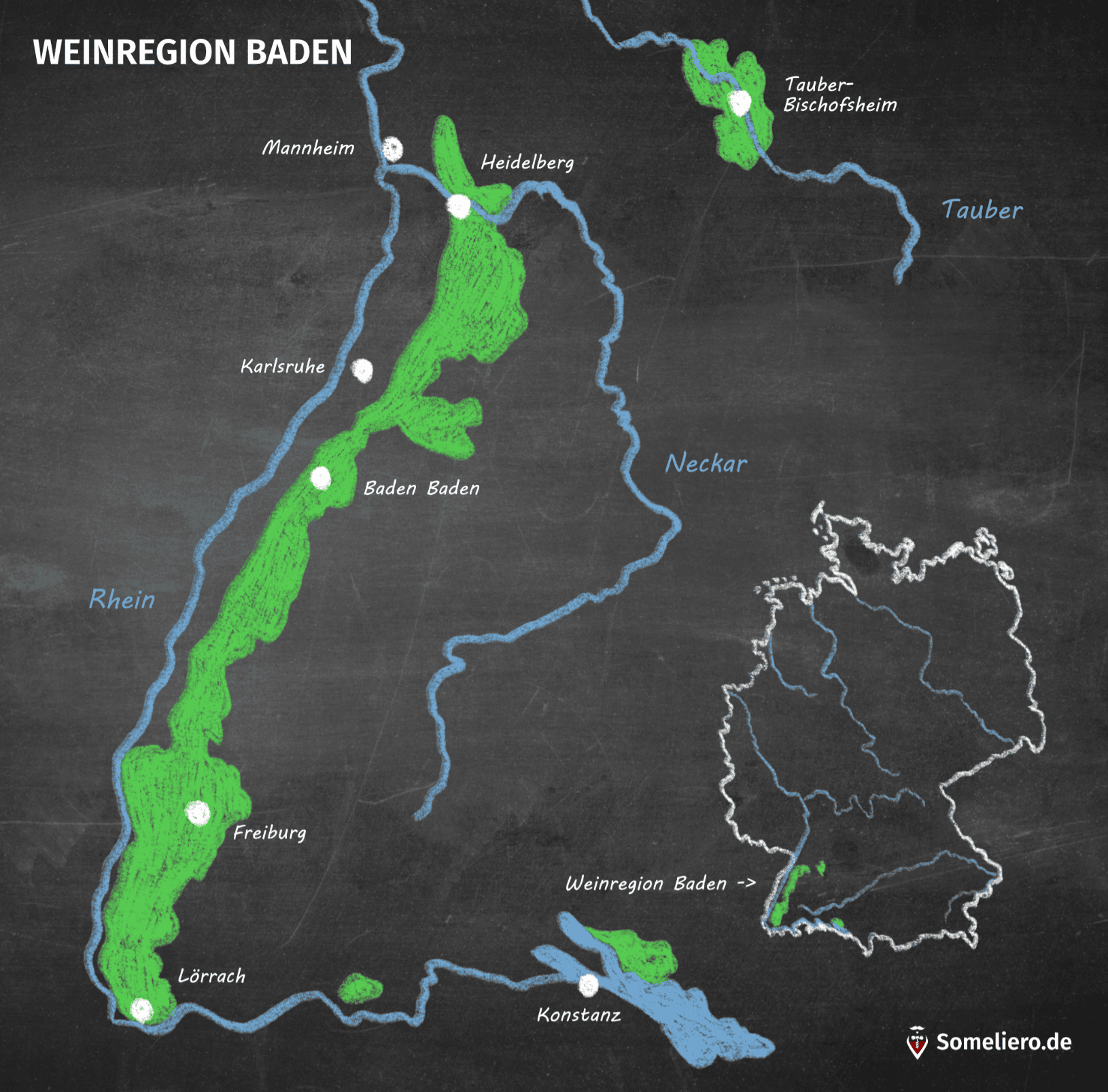 Karte Weinregion Baden