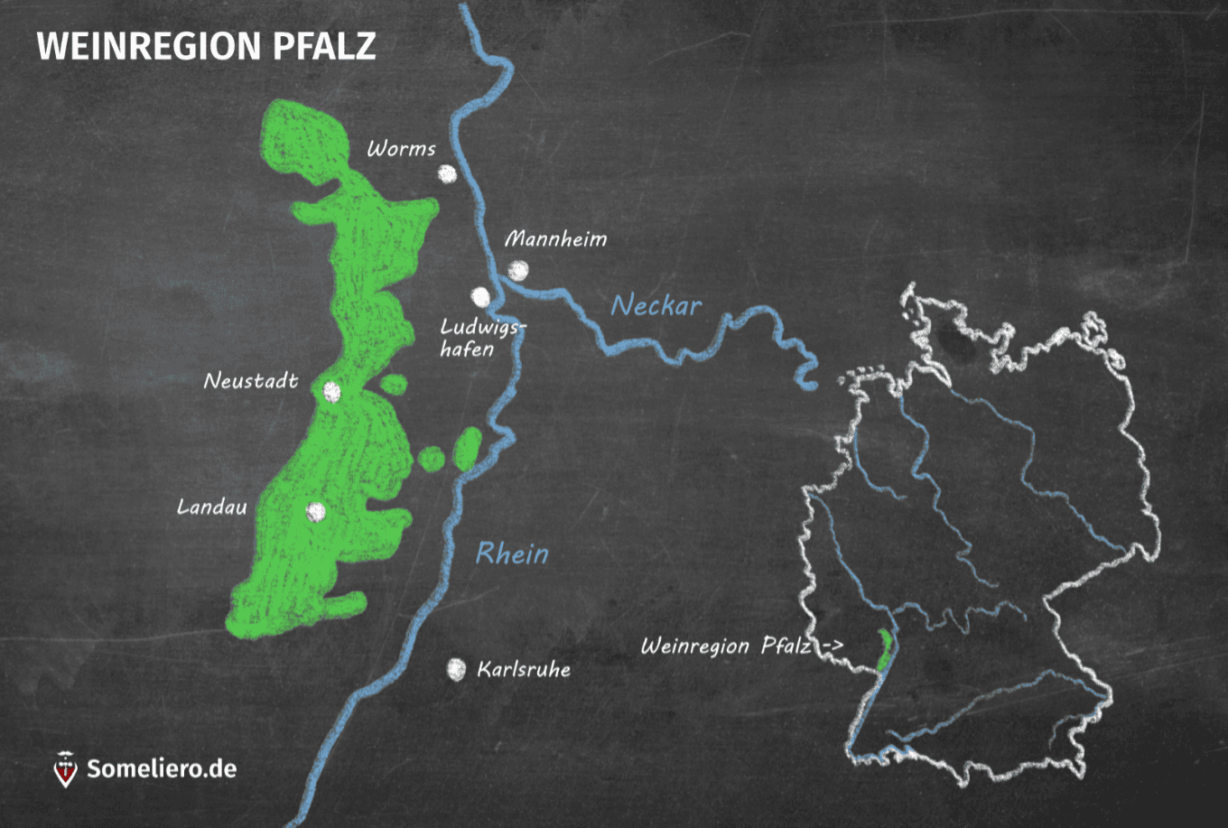 Karrte Weinregion Pfalz